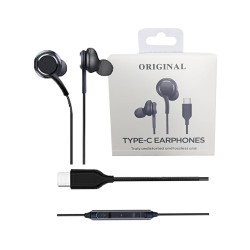 Earphone with USB Type C Plug Black Earphone with USB Type C Plug Black